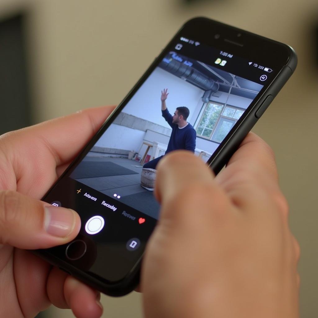 Screen recording Snapchat videos on a mobile device.