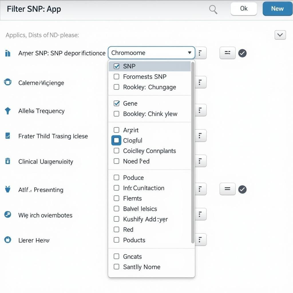 SNP Viewer Data Filtering Options