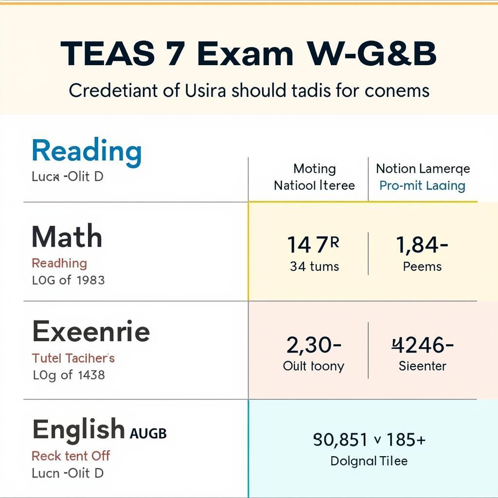 TEAS 7 Exam Structure