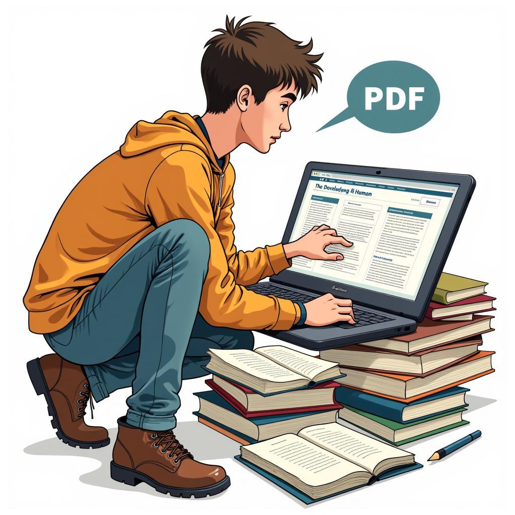 Student Searching for "The Developing Human" PDF