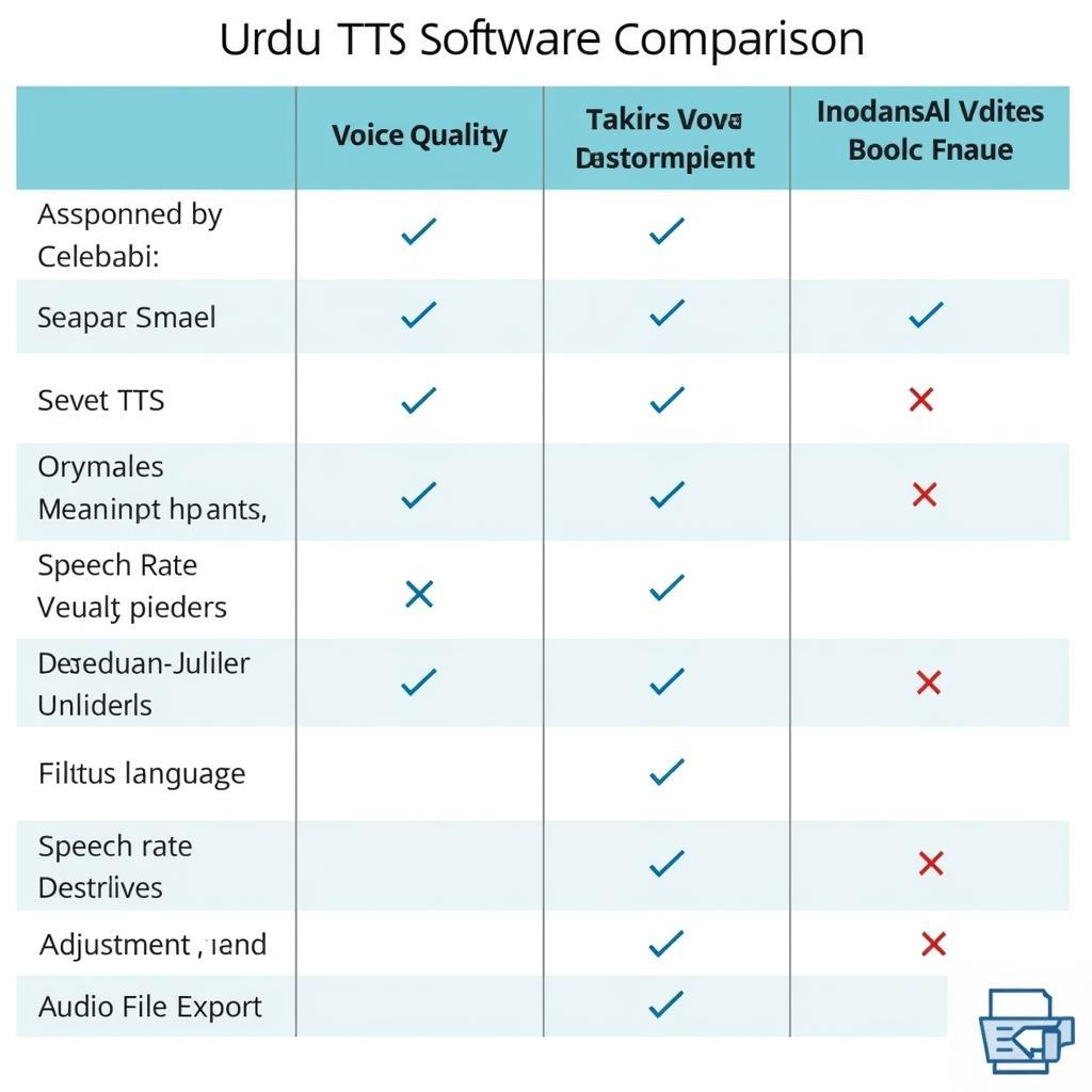 Urdu TTS Software Features Comparison