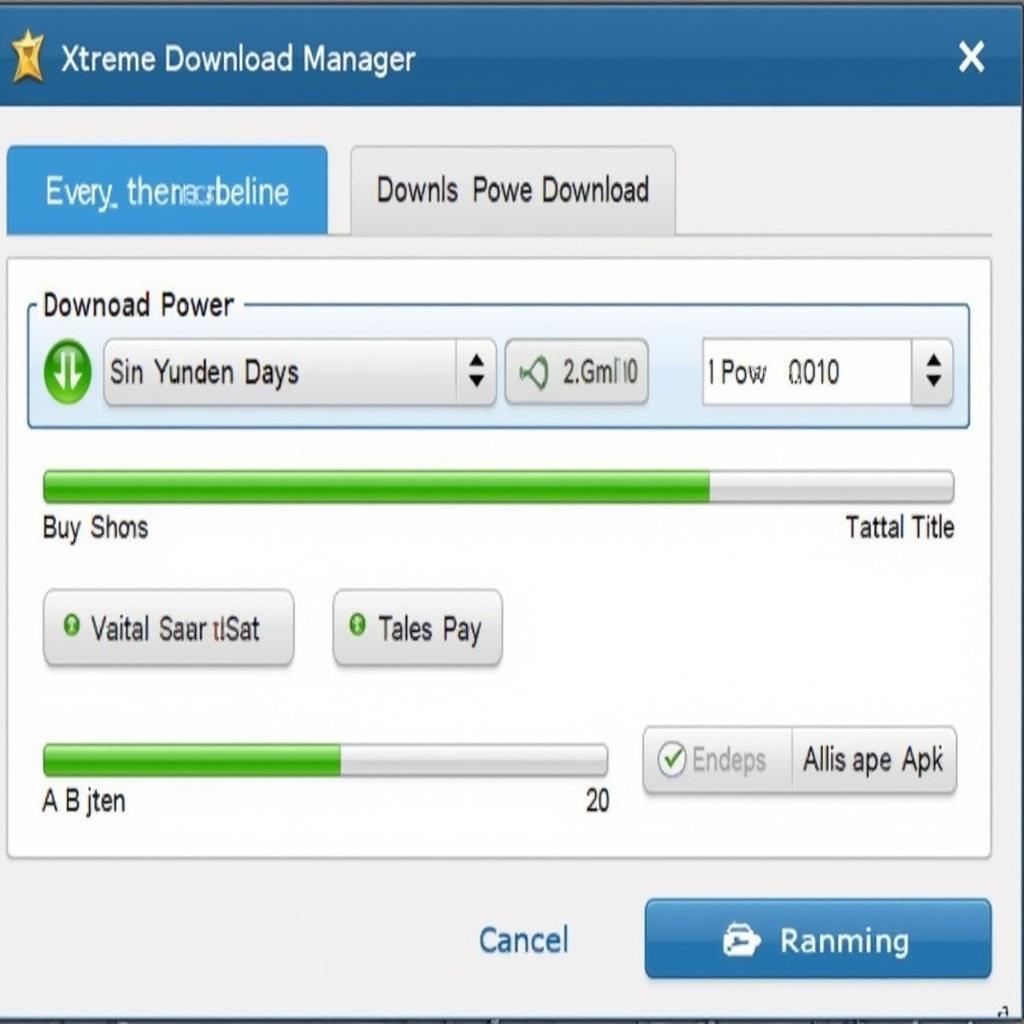 Xtreme Download Manager Interface