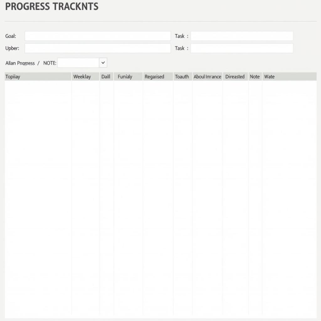 Tracking Progress in the 12 Week Year