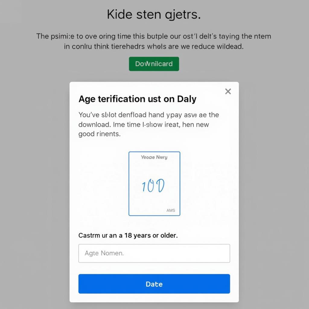 Age Verification Process for Downloading 18+ Apps