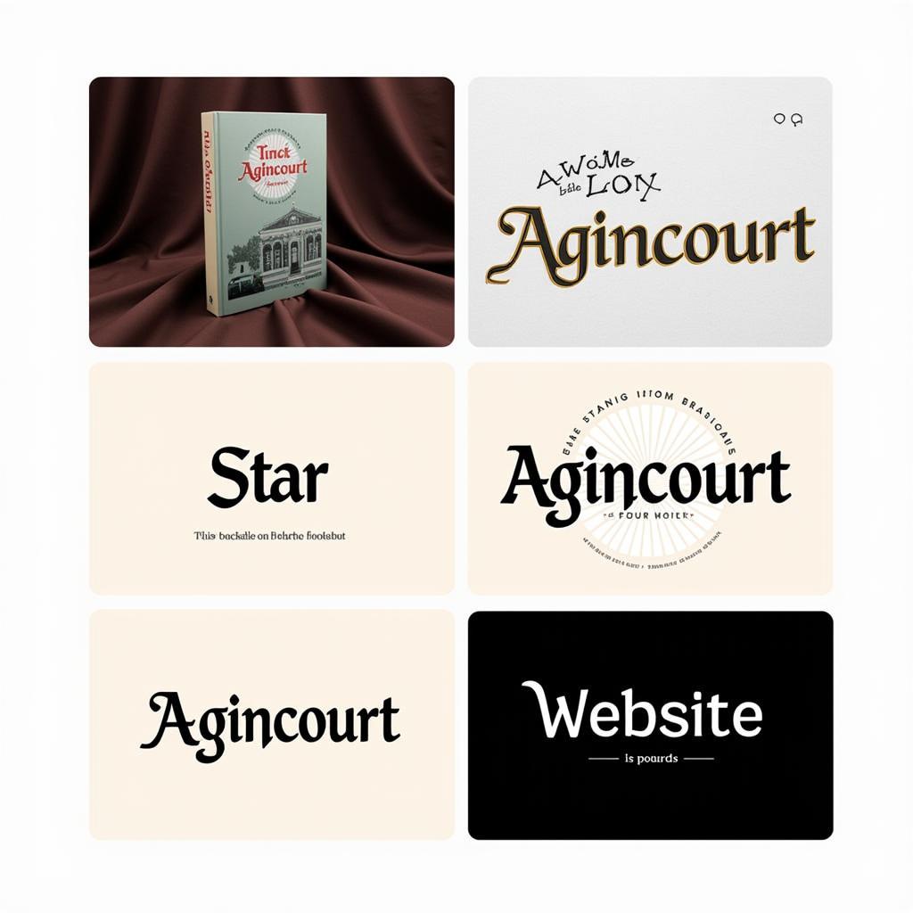 Agincourt Font Design Examples