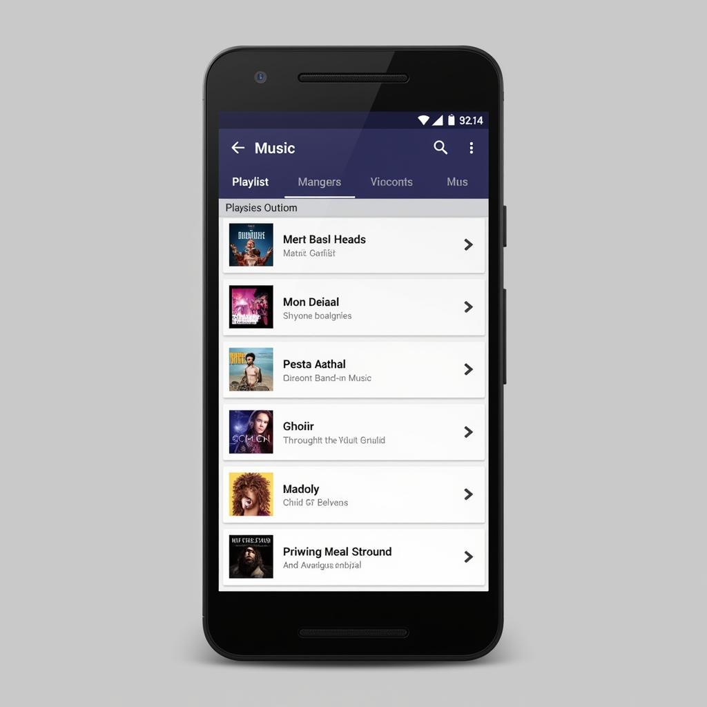 Android Music Library Management