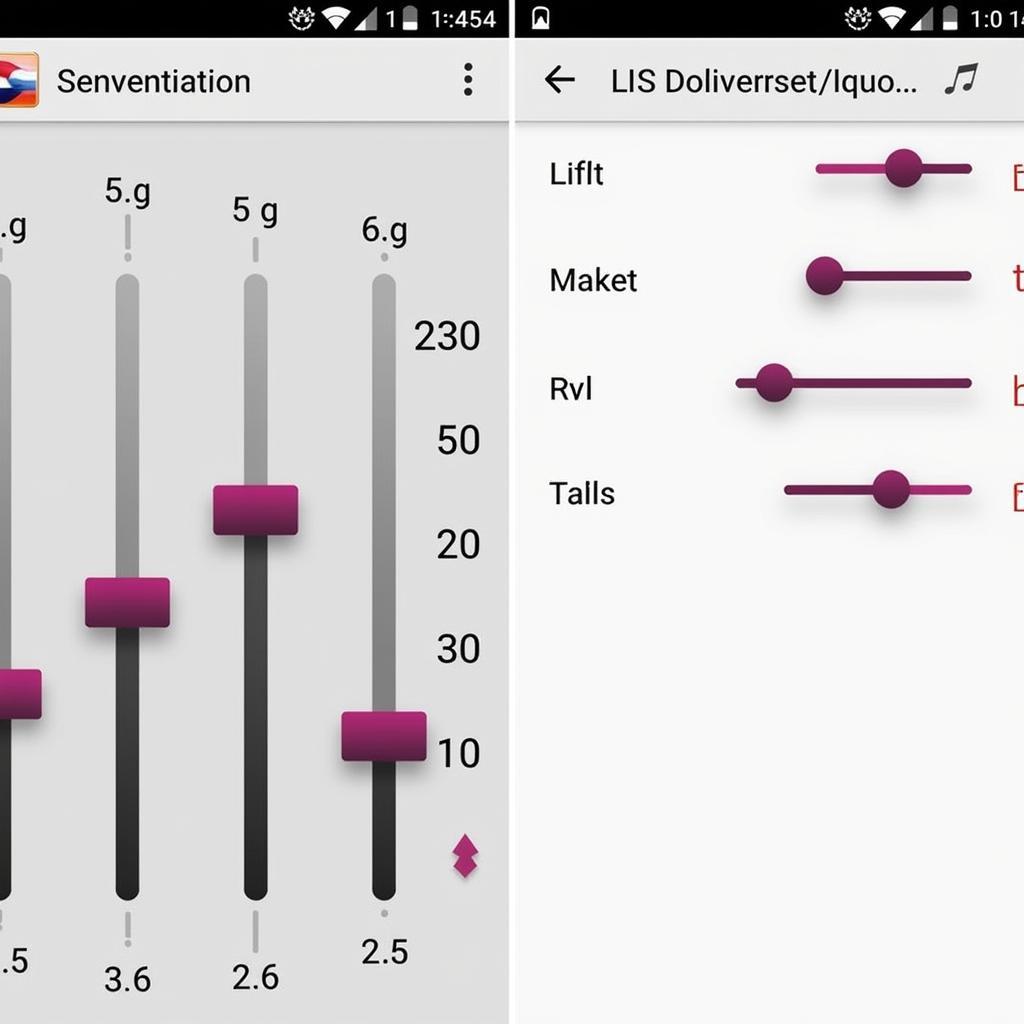 Android Music Player Equalizer Settings