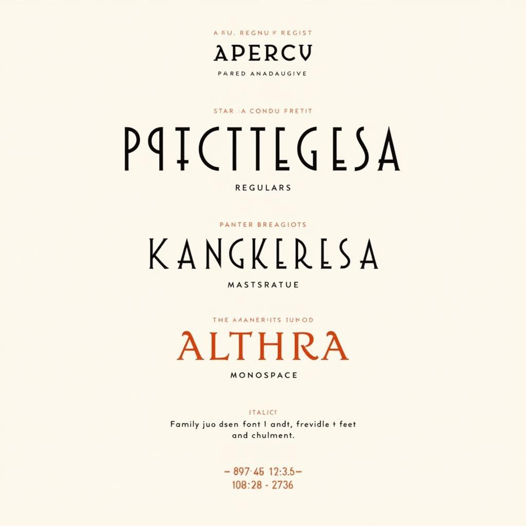 Apercu Font Family Overview