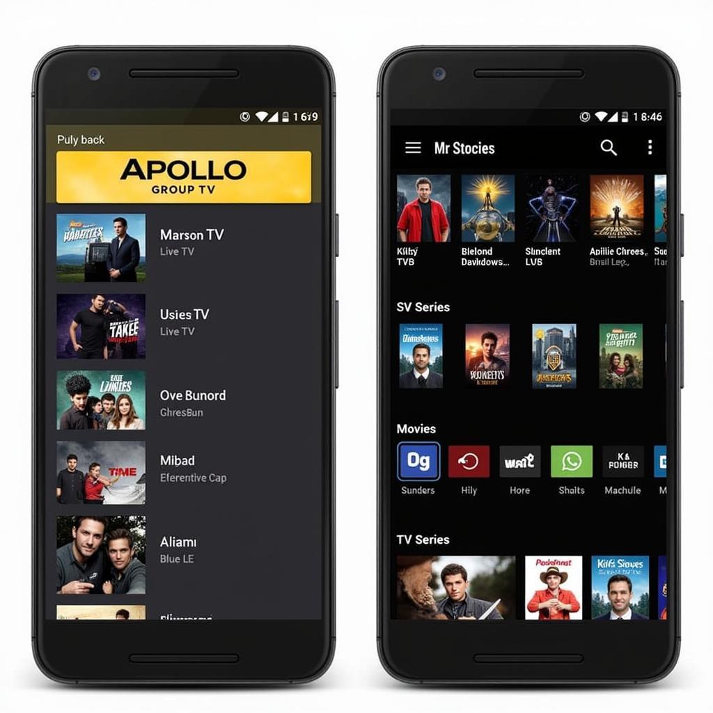 Apollo Group TV APK User Interface