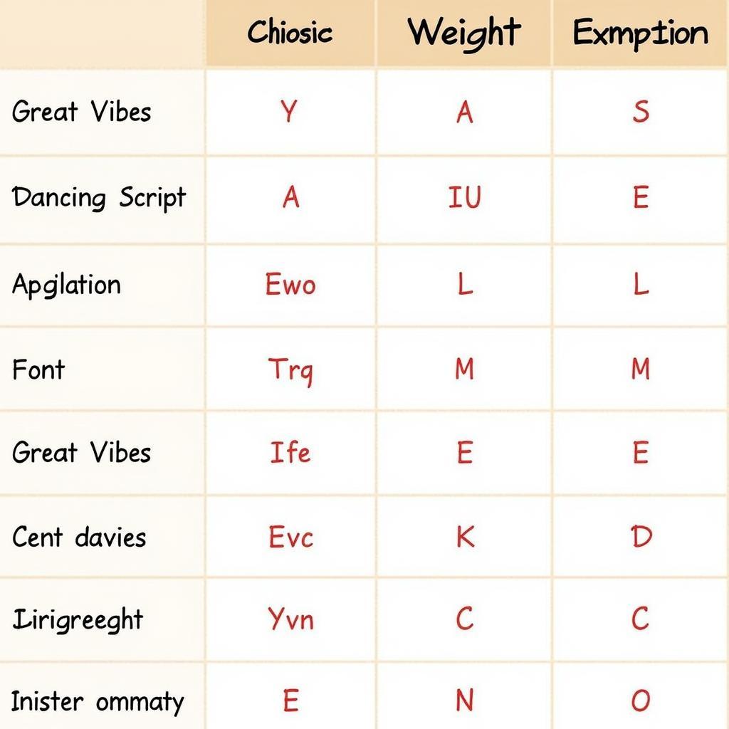 Comparing Apricots Font Alternatives