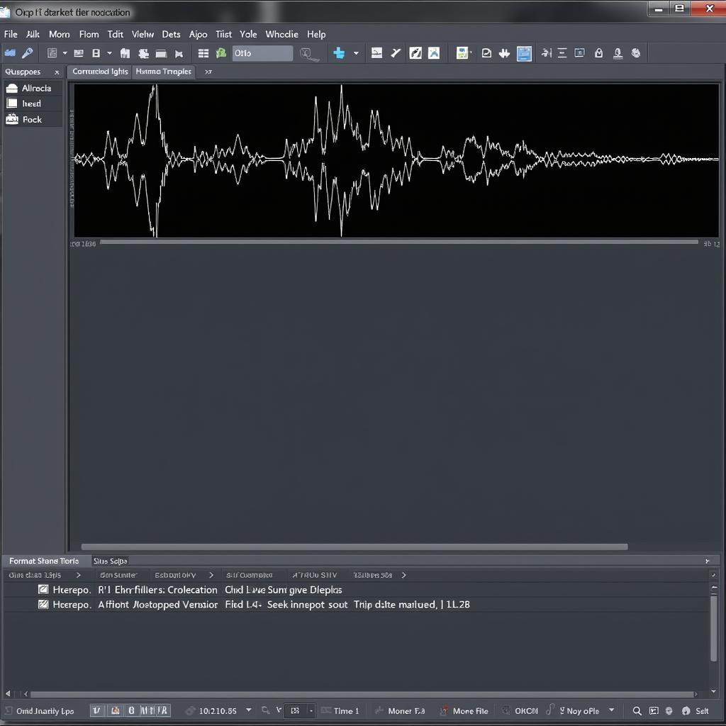 Audio Editing Software Interface