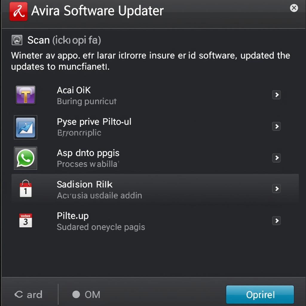 Avira Software Updater Scanning Process