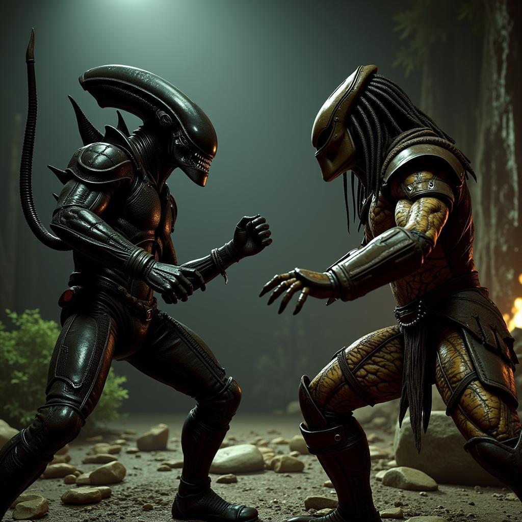 AVP Evolution Multiplayer Combat Scene