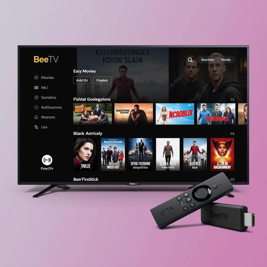 BeeTV Interface on Firestick