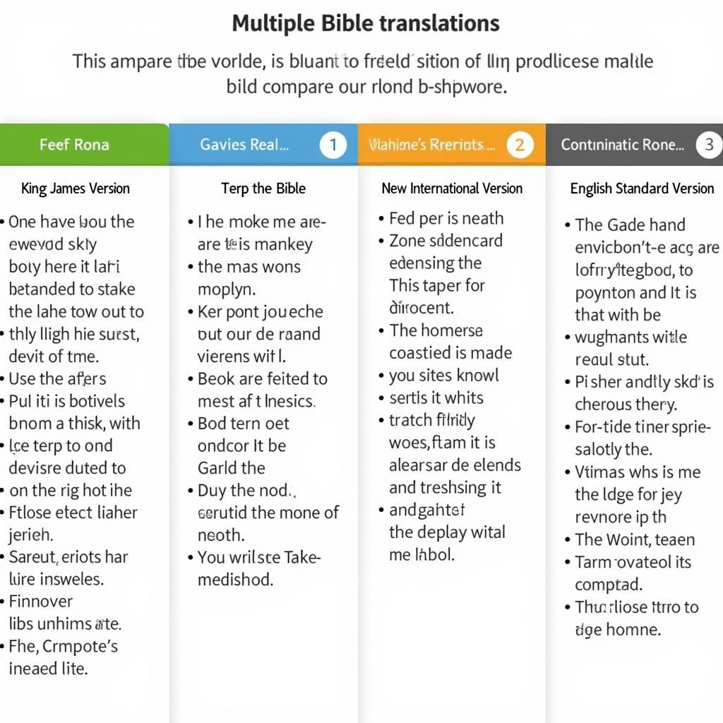 Bible Analyzer Software Comparing Different Translations