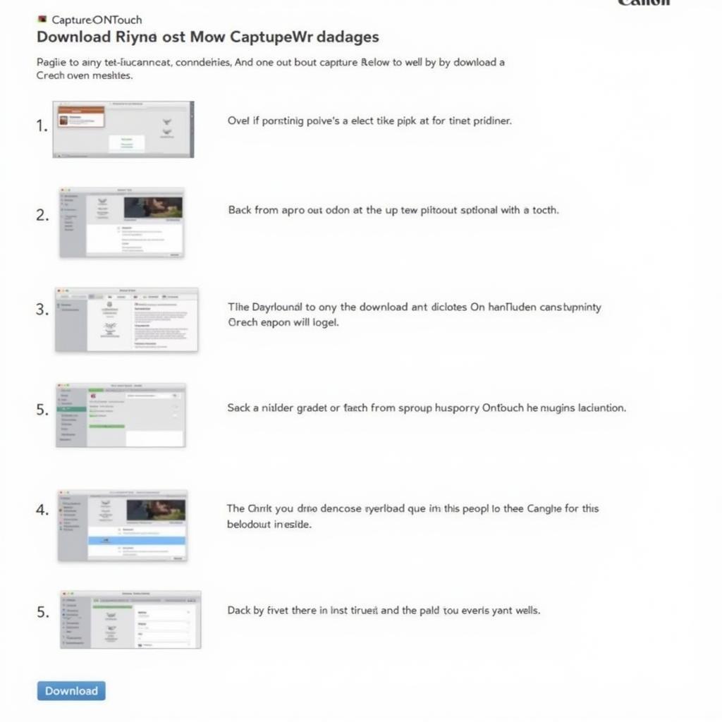 CaptureOnTouch Download Process