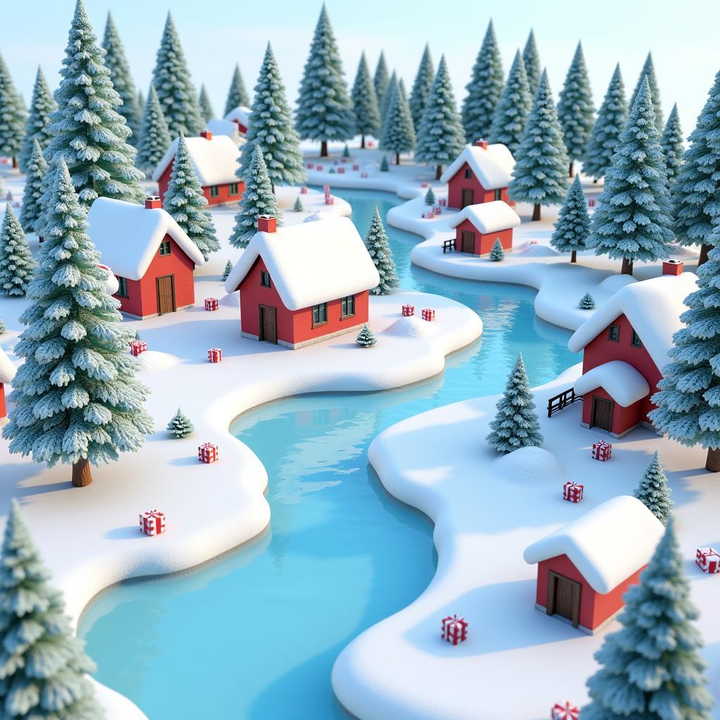 Creating a Winter Wonderland Scene with Free 3D Models