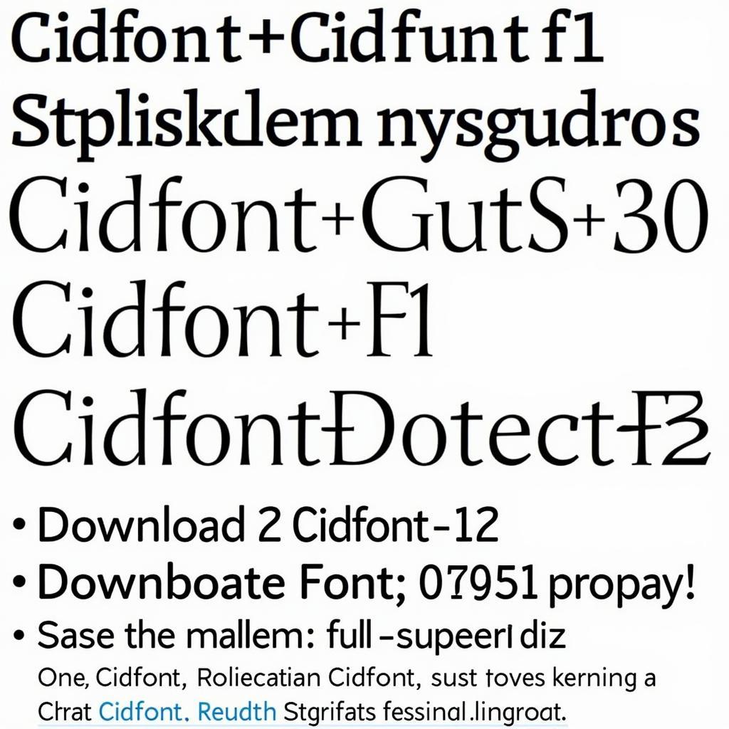 Cidfont+F1 Font Free Download Guide