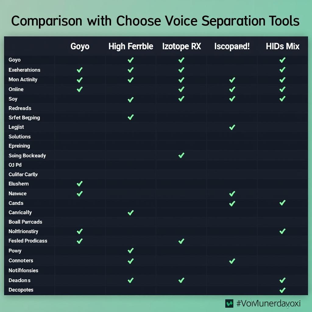 Comparing Vocal Separators