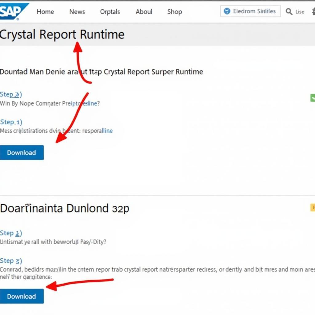 Crystal Report Runtime Download Process