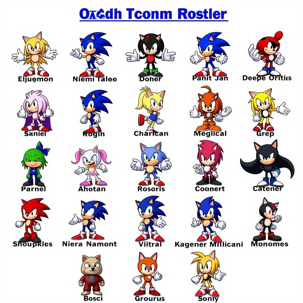 Custom Sonic Mugen Characters