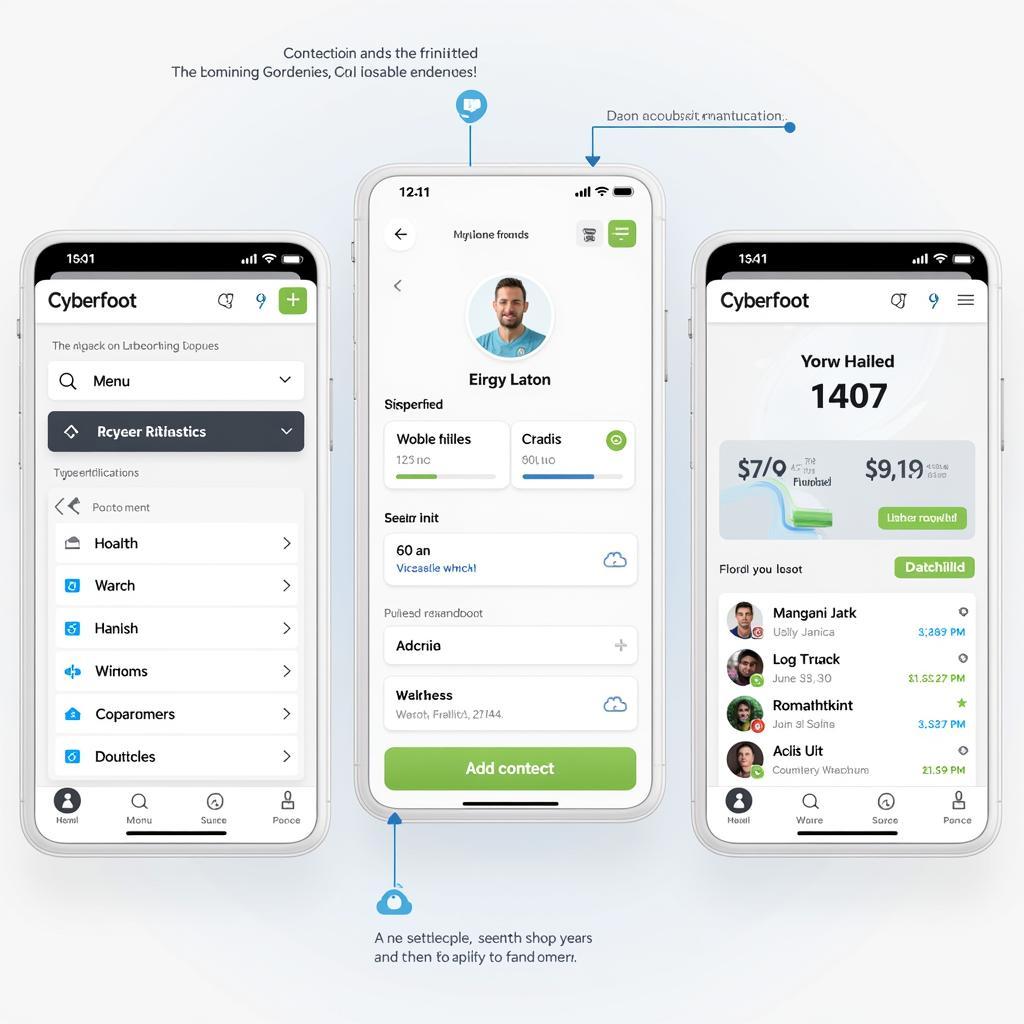 Cyberfoot Mobile Interface