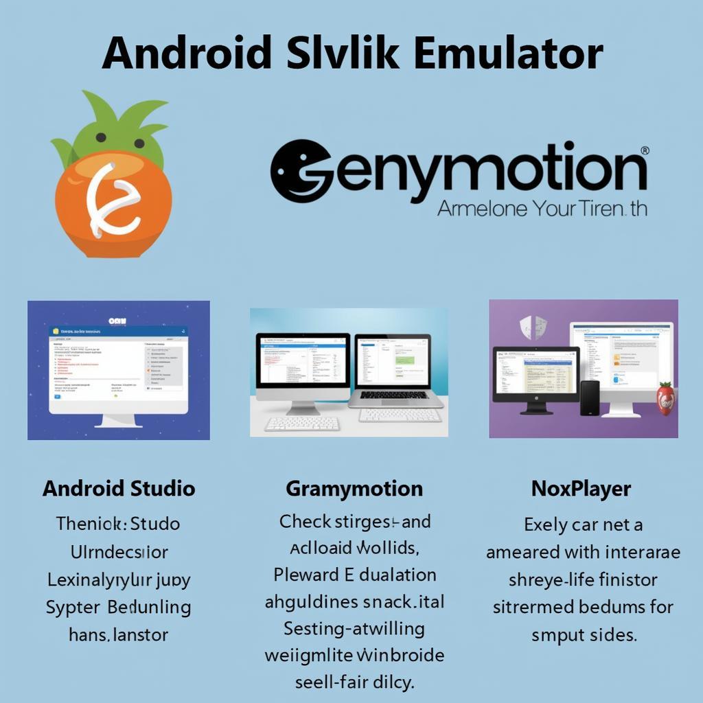 Dalvik Emulator Options: Android Studio, Genymotion, and NoxPlayer