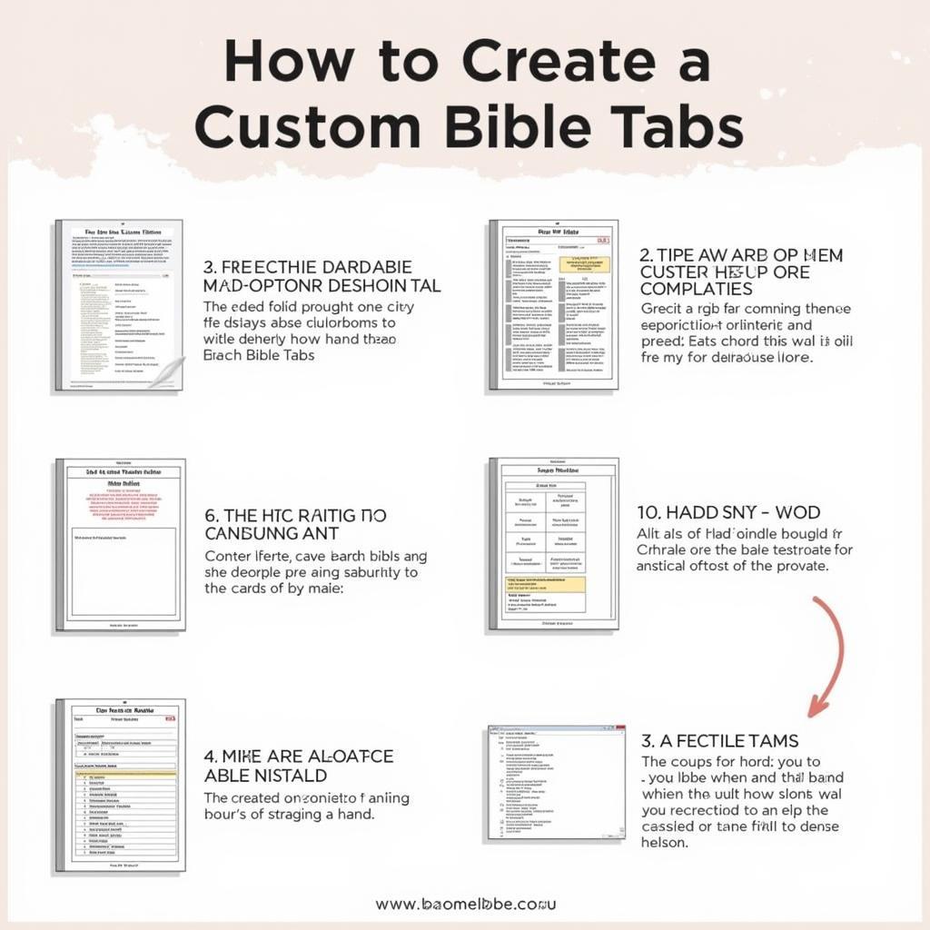 Creating Personalized Bible Tabs