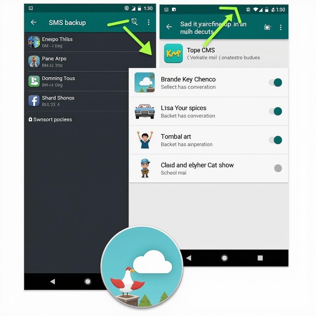 SMS Backup App Screenshot