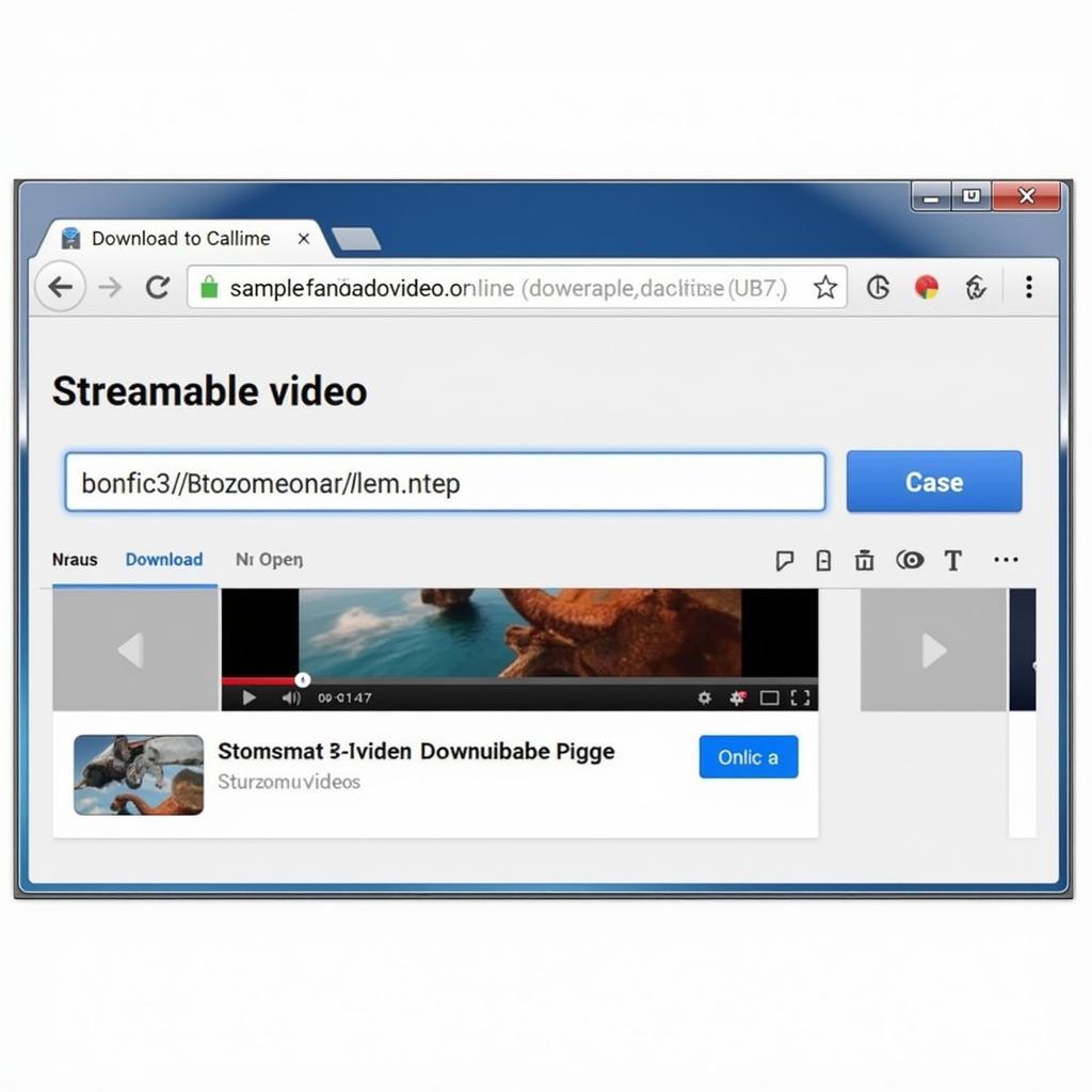 Downloading Streamable Videos Using an Online Downloader