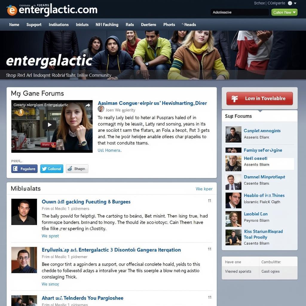 Entergalactic Community Forum