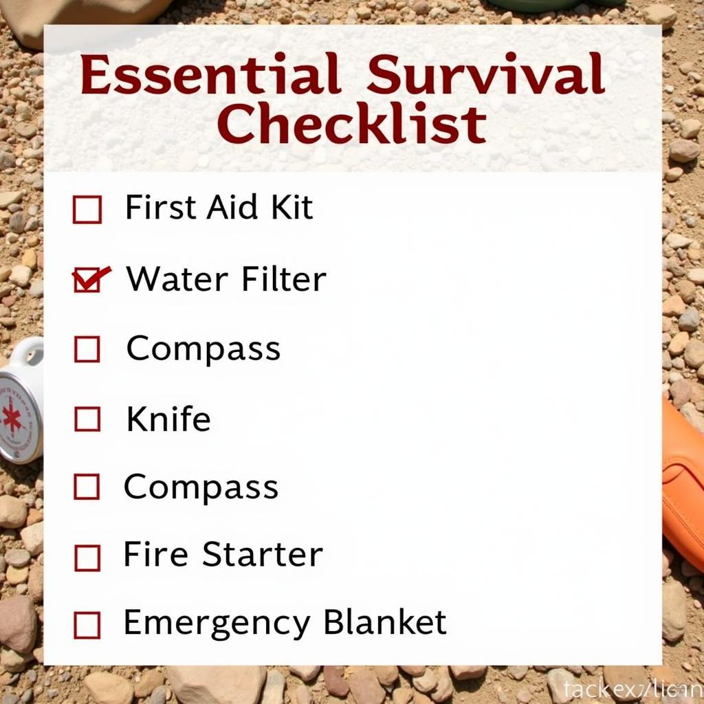 Essential Survival Kit Checklist