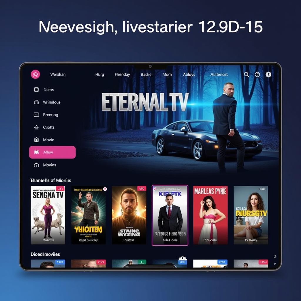 Eternal TV APK 2.5 Interface Screenshot