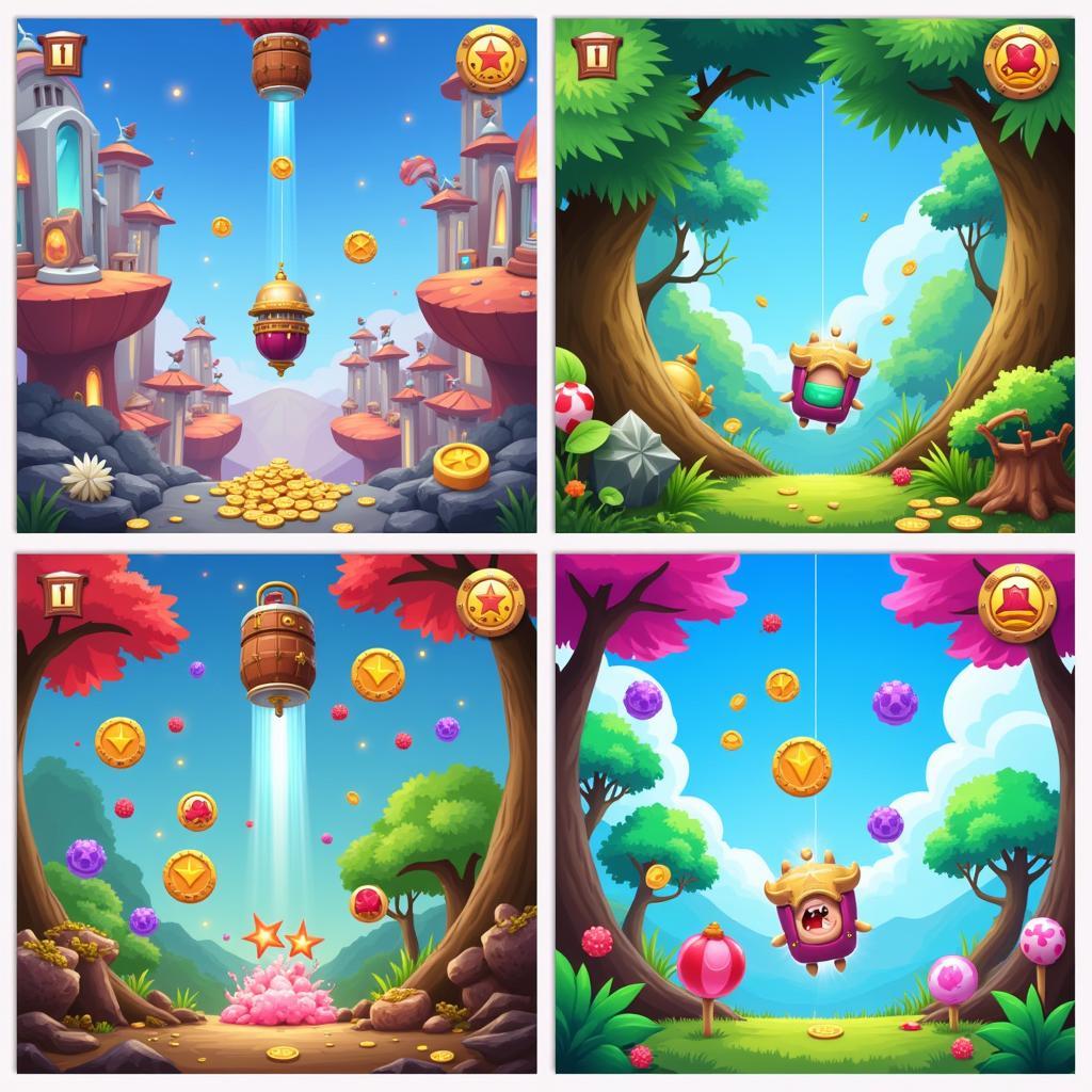 Falling Games Free Download for Mobile: A variety of exciting games featuring characters falling through different environments, dodging obstacles and collecting rewards.