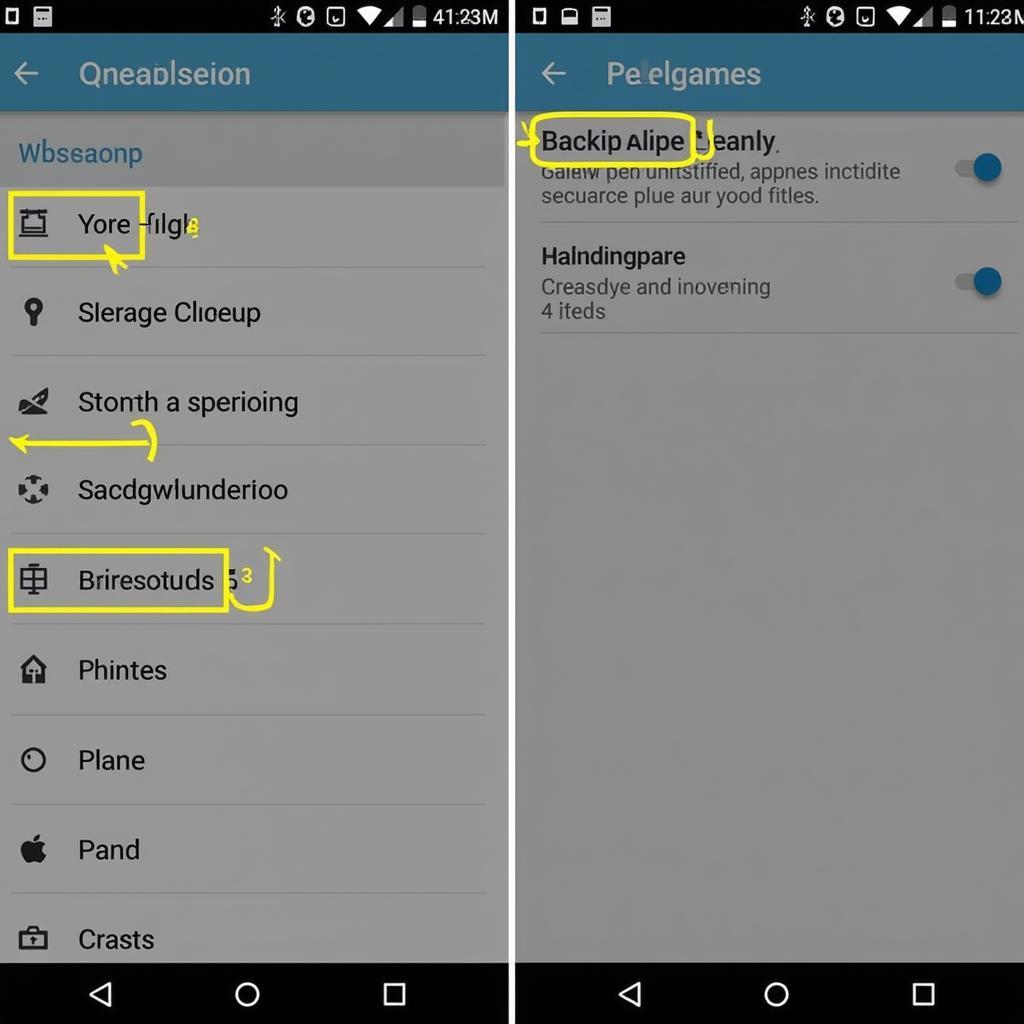 Optimizing Android Device for Fikfak Download: A phone showing settings menu for optimizing performance.