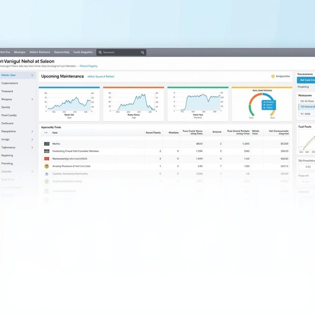 Free Vehicle Maintenance Software Dashboard