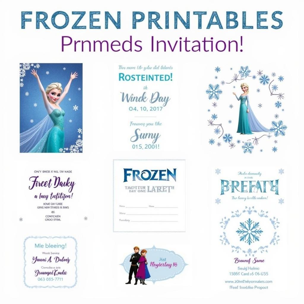 Frozen Invitation Templates Free Download Options