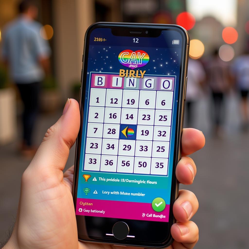 Gay Bingo App Interface