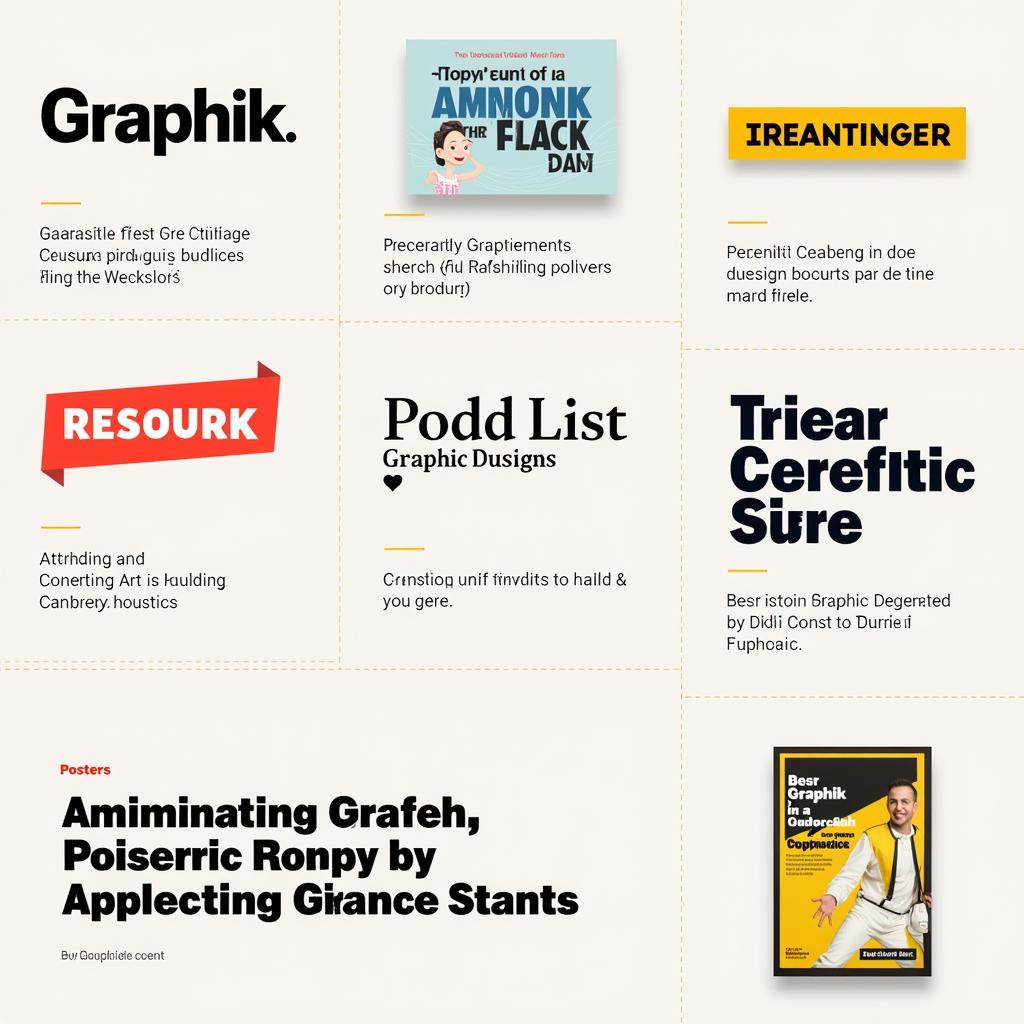 Graphik Font Usage Examples in Design