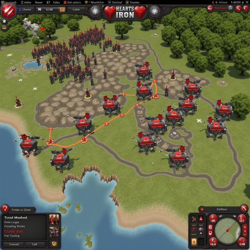 Hearts of Iron 4 Gameplay Screenshot