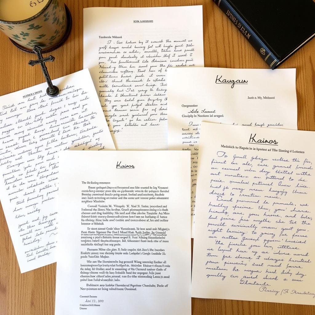 Examples of Kairos Retreat Letters