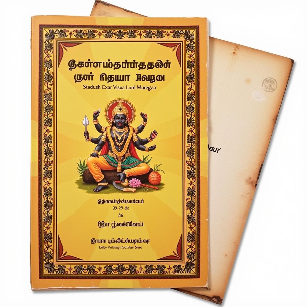 Traditional Book Cover of Kandha Sasti Kavasam