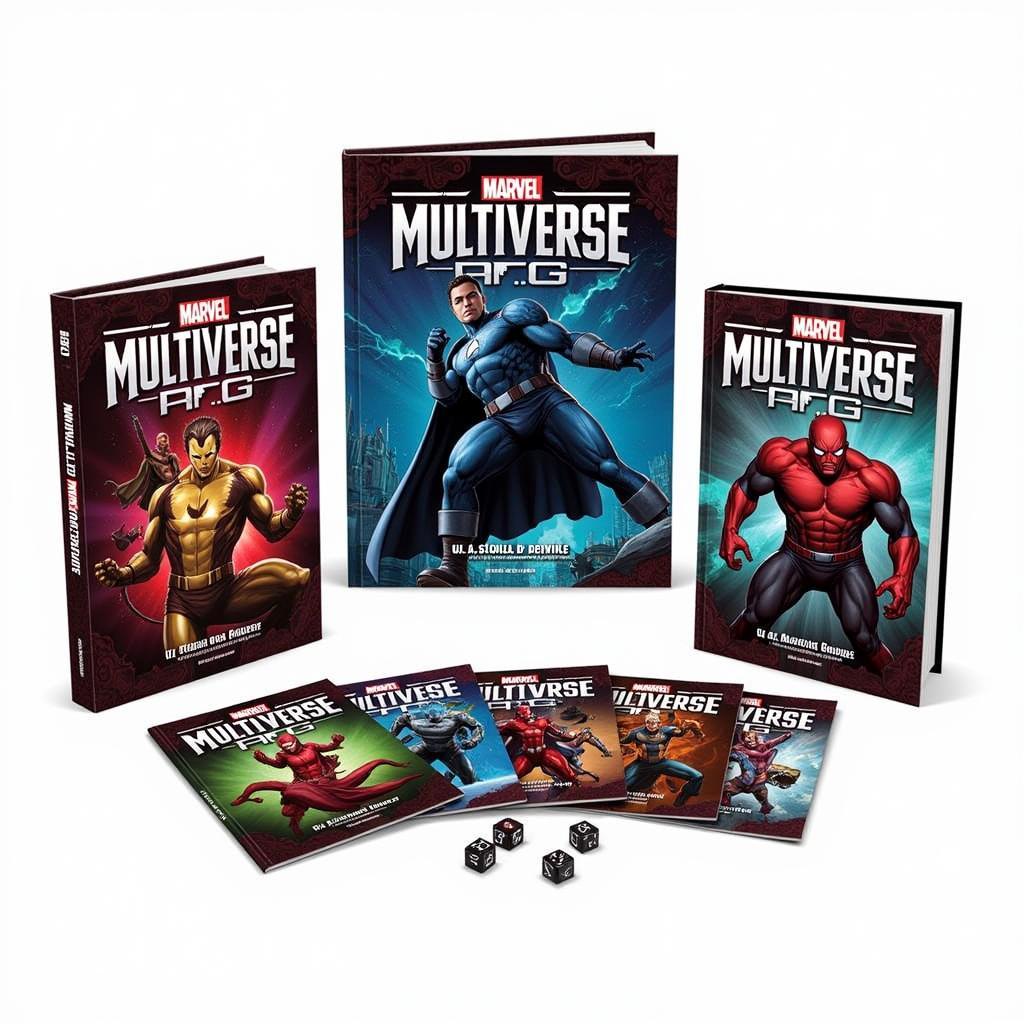 Marvel Multiverse RPG Books and Dice