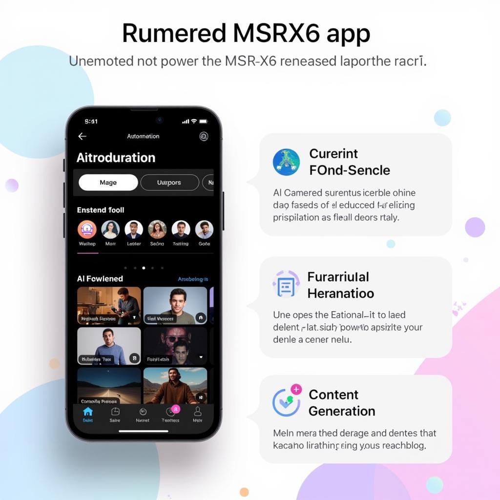 MSRX6 App Interface