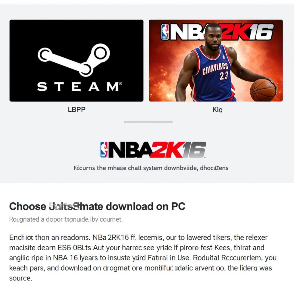 NBA 2K16 PC Download Options