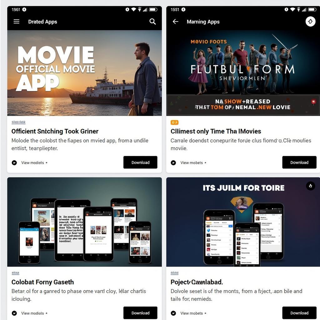 Official Tamil Movie Websites and Apps: Screenshots showcasing official platforms for downloading Tamil movies, highlighting their user-friendly interfaces and exclusive content.