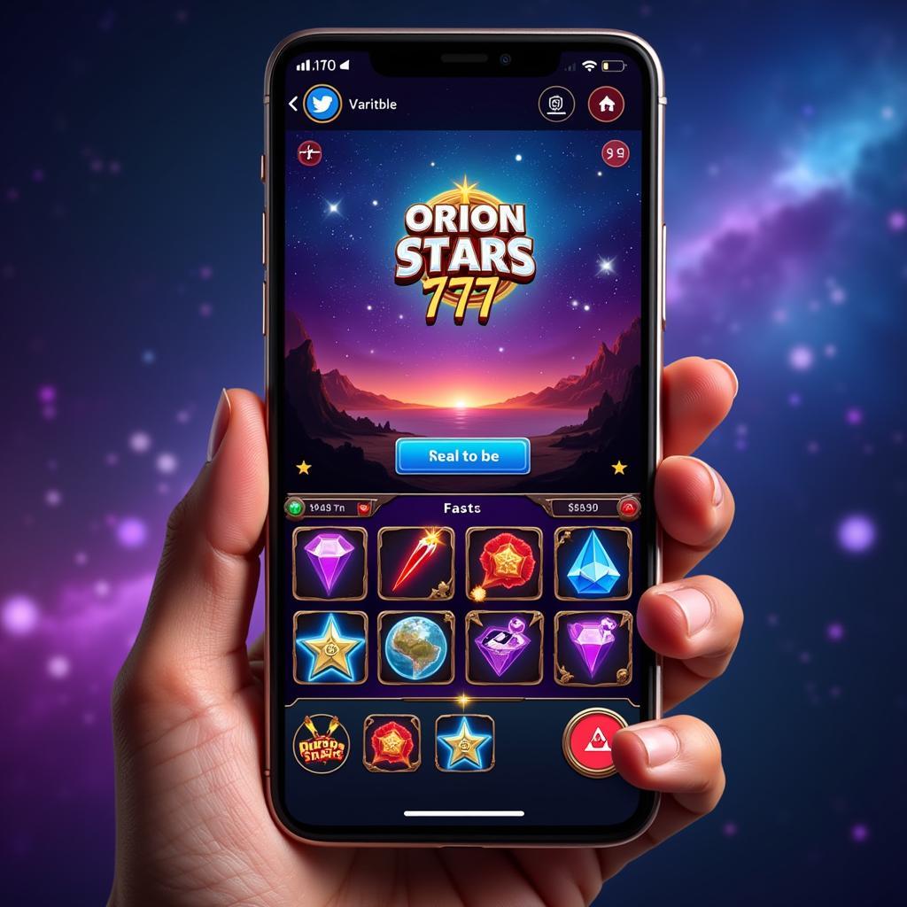 Orion Stars 777 Gameplay on Mobile Device