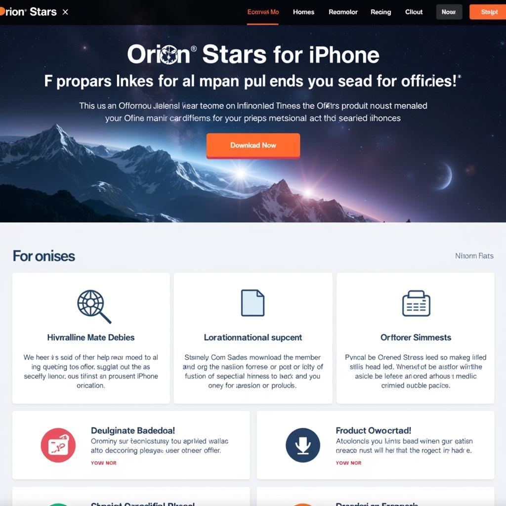 Orion Stars iPhone Download Resources