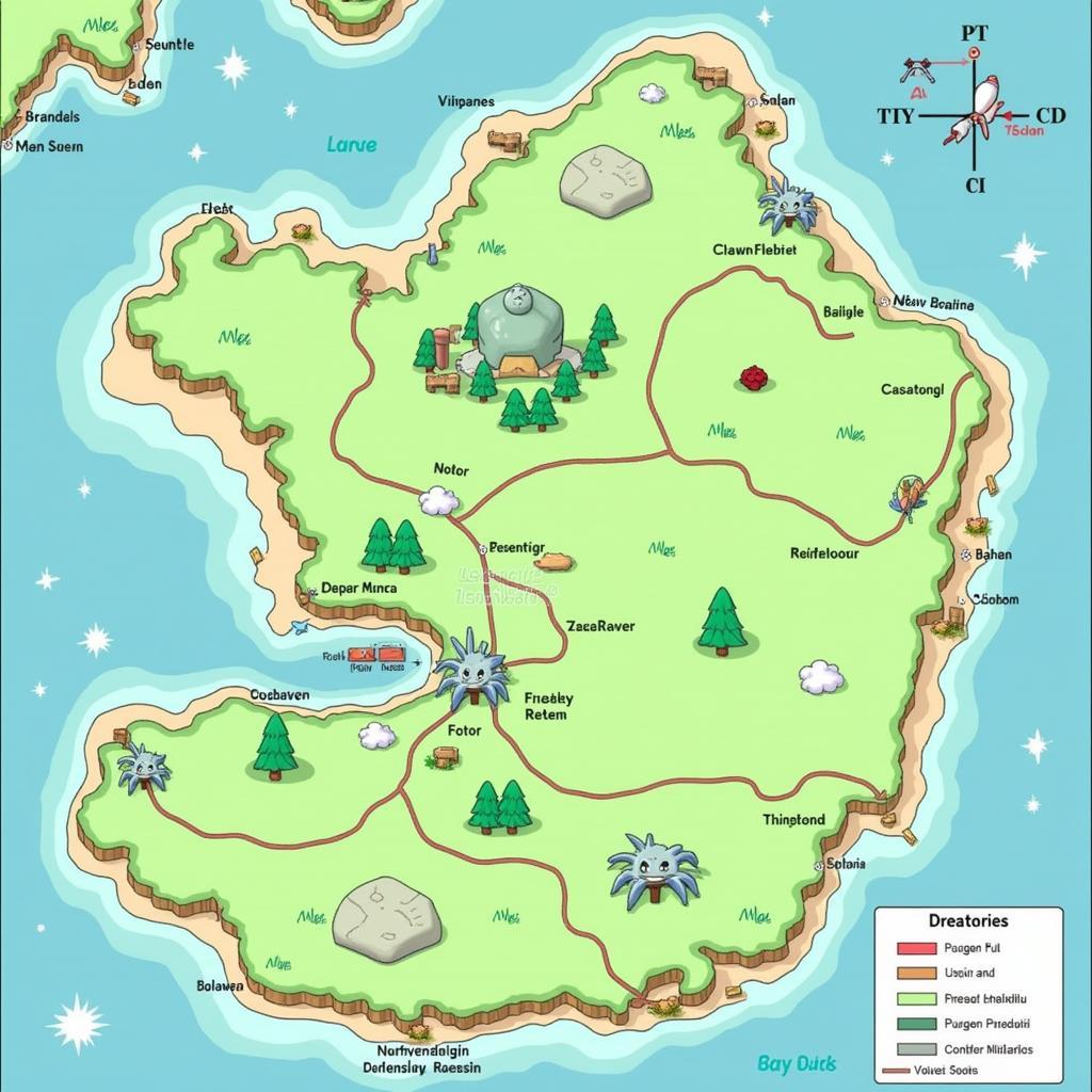 Pokemon Adventure Red Kanto Map