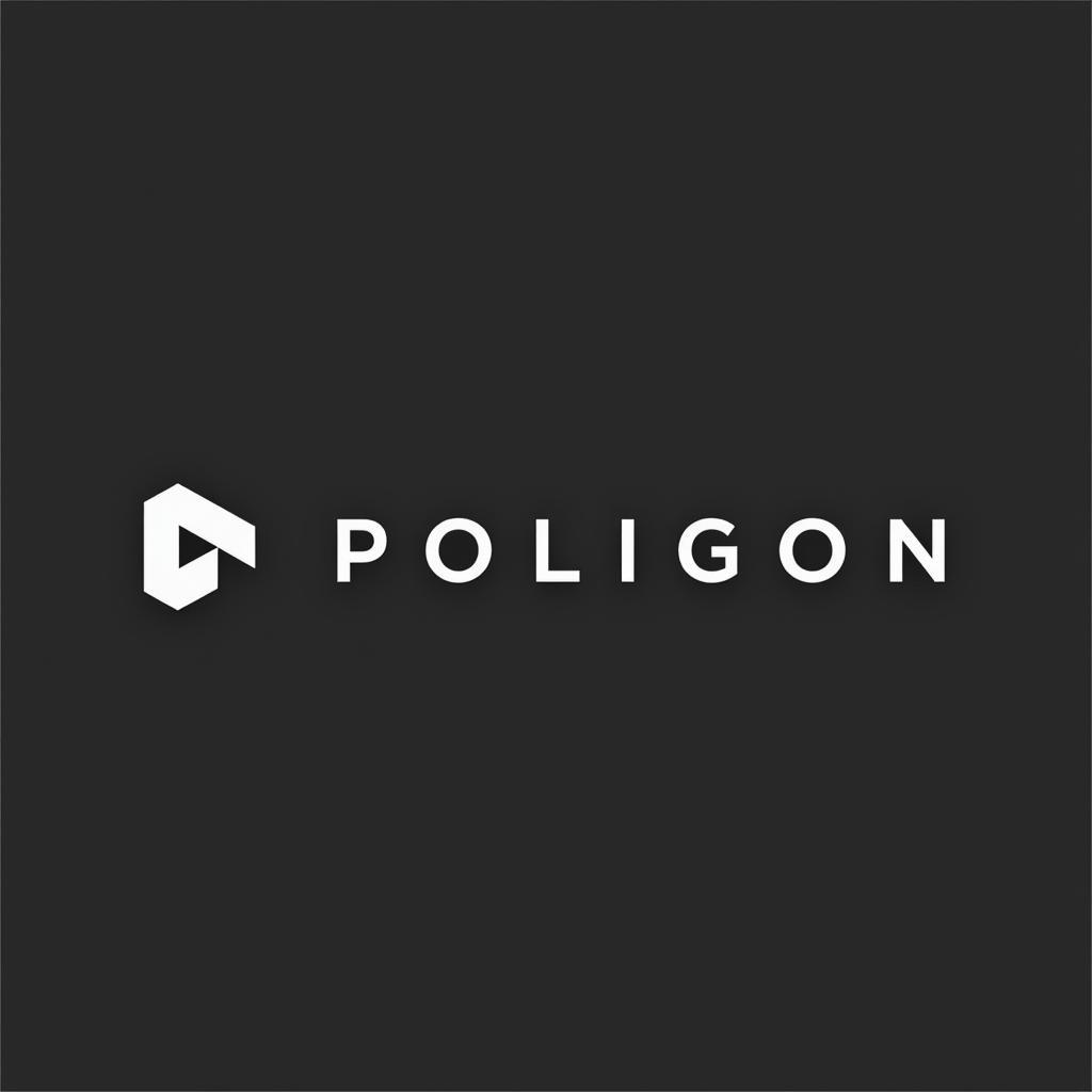 Poligon font used in a minimalist logo design for a tech company